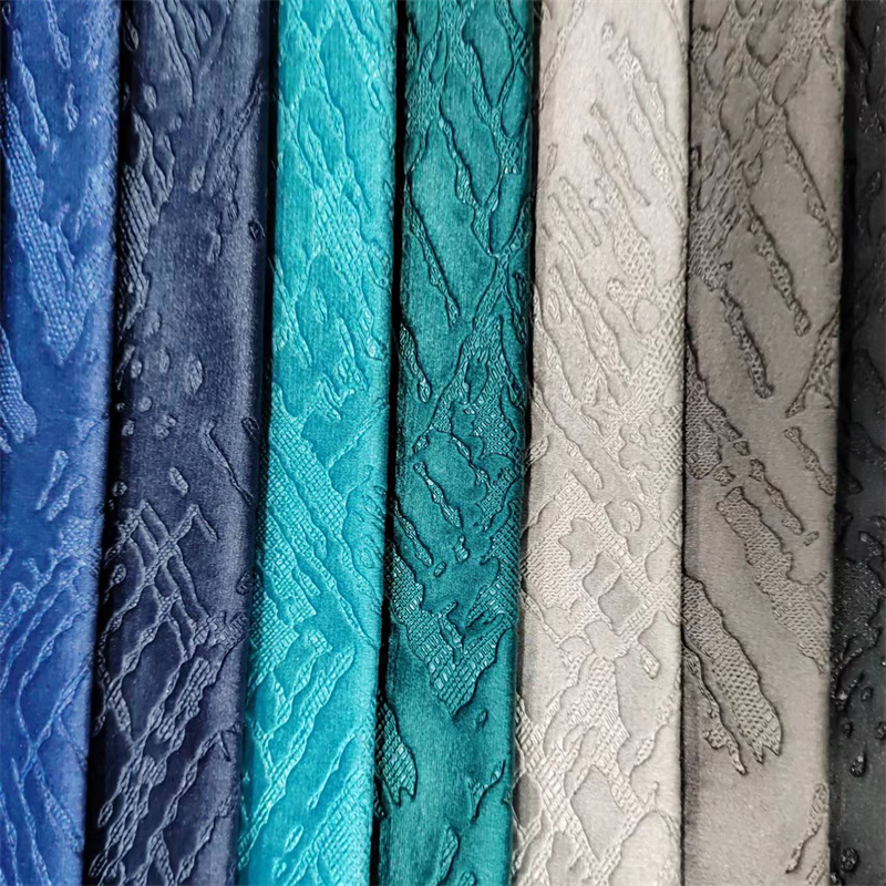 W9081+3D Pressed Flower Art Dutch Velvet 3D-geprägter Biber-Vorhangstoff